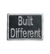 Built Different, Funny, Trucker Hat Bar, Embroidered, Iron on Patch